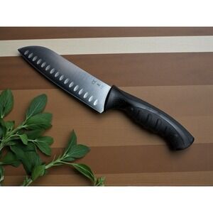 Member's Mark 7" Santoku Slicing Knife with Non-Slip Handle NSF Hollow Edge